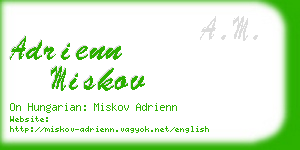 adrienn miskov business card